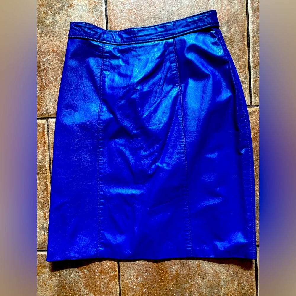 **Vintage 100% Genuine Leather Skirt **